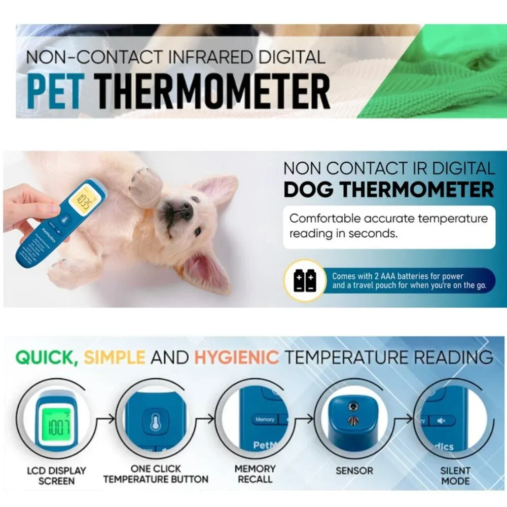 🐾HOST PICK 🐾 NEW PetMedics Non-Contact Touchless Digital Thermometer for Dogs